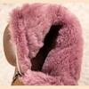 Thick And Warm Cotton Shoes Women's Winter Genuine Leather Anti Slip Low Heel Plush Short Boots