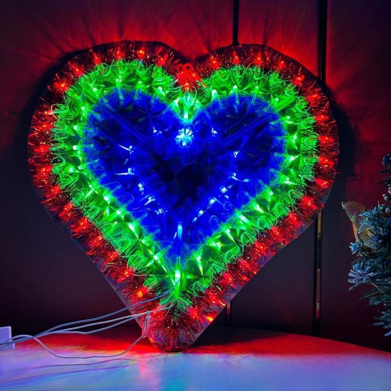 Sunflower Star Peacock Heart Shape Led String Lights For Home And Outdoor Festivities