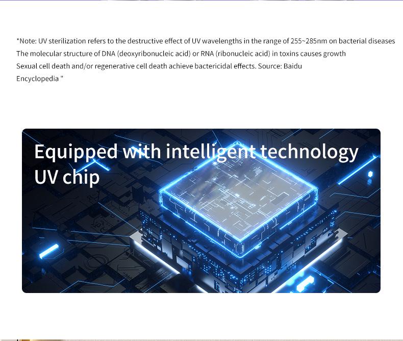 Olovvs Умный УФ Стерилизатор для зубных щеток с электрической сушкой, Безударная установка, Стакан для полоскания рта и Держатель для зубной пасты.