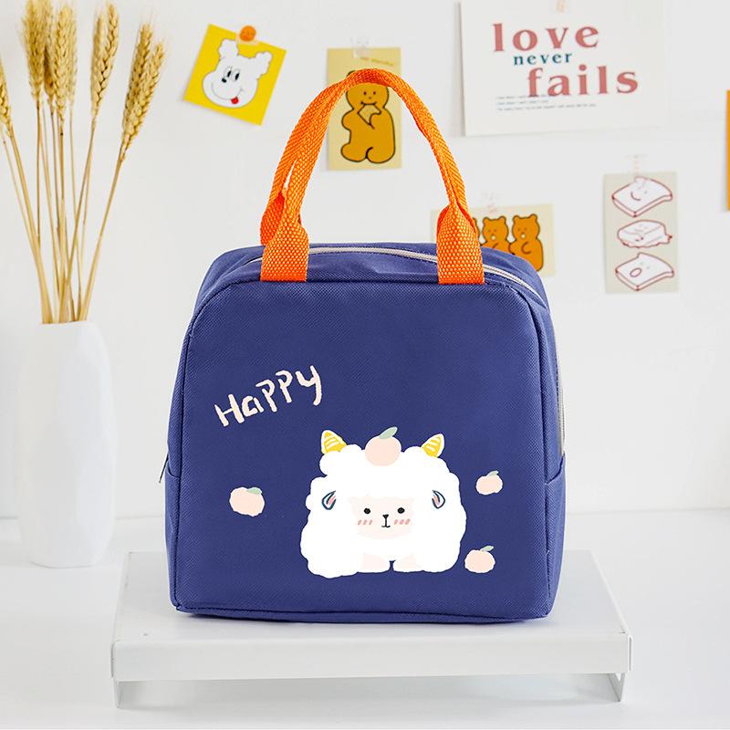 The New Pet Insulated Bag Lunch Box Bag Portable Lunch Bag Hand In Hand To Carry Cartoon Bento Bag Cross-border Exclusive