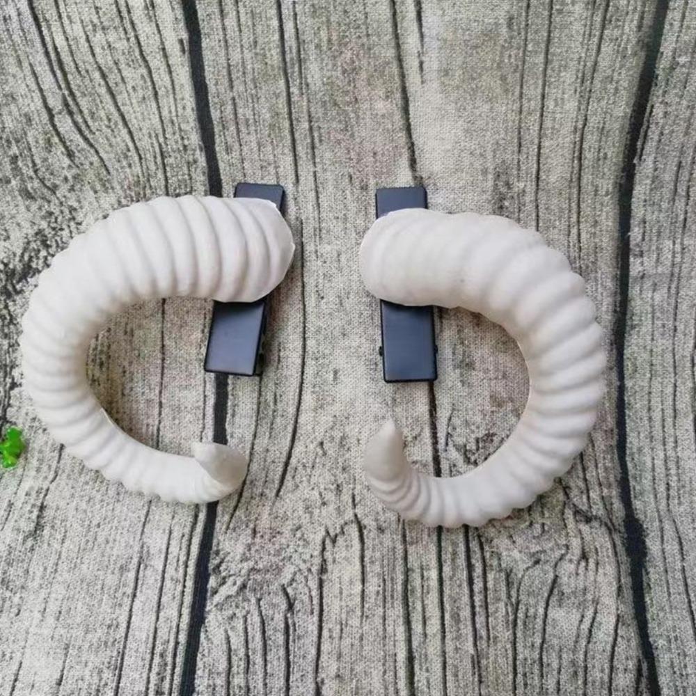 Рога барана Форма Рога дьявола Повязка на голову Черный Готический стиль Готический Косплей Костюм Хэллоуин Вечеринка