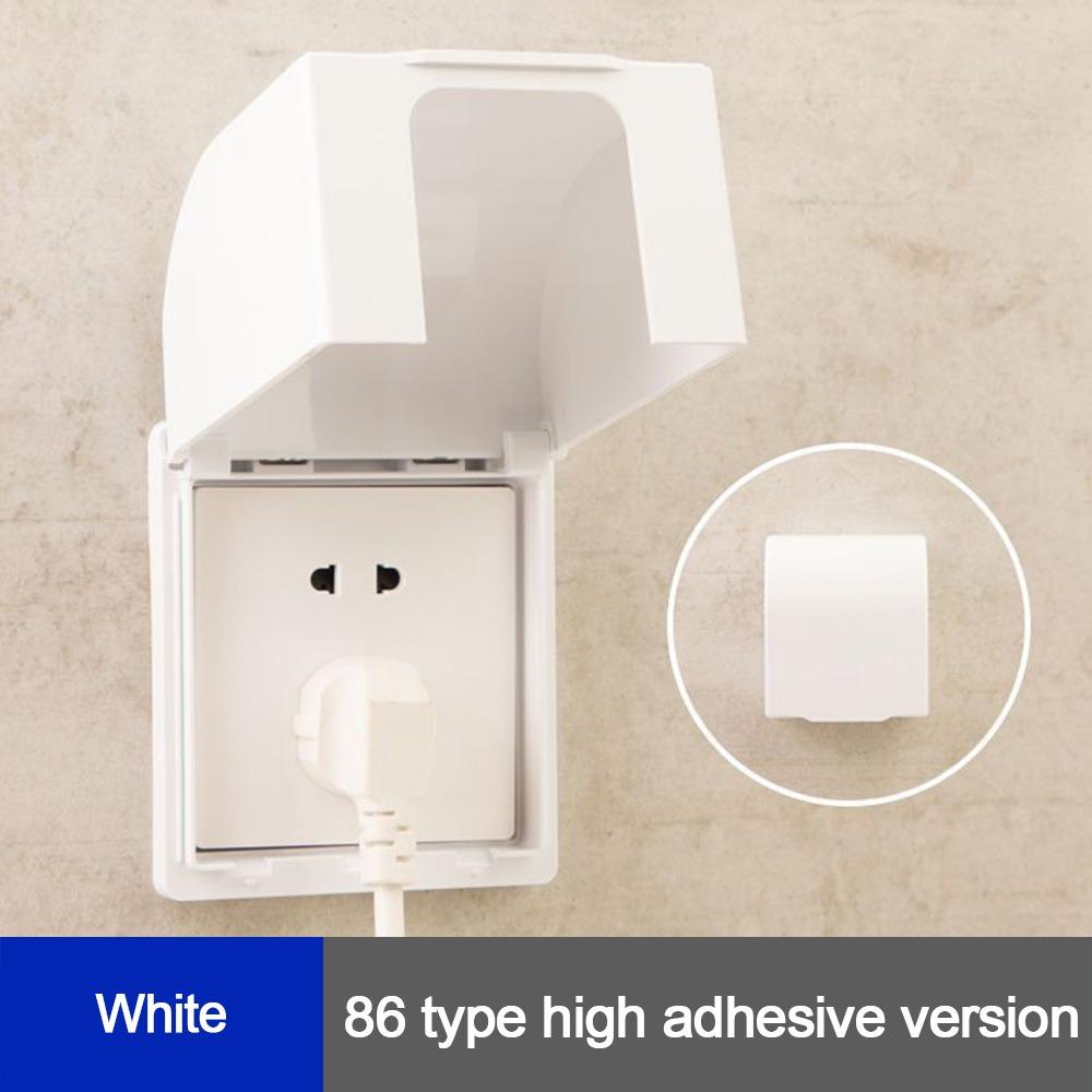 Wall-mounted Switch Protective Cover Plastic Self-Adhesive Enlarged Protection 86 Type Splash-Proof Box Wall