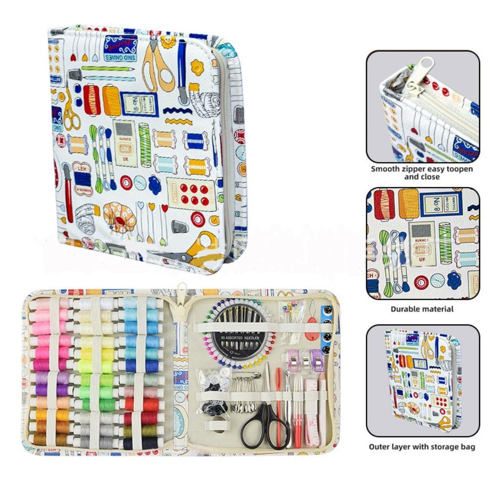 168/170 шт./набор Ножницы Набор для шитья Портативные Иглы Нитки Коробка Вышивка Швейная коробка Набор Бытовой