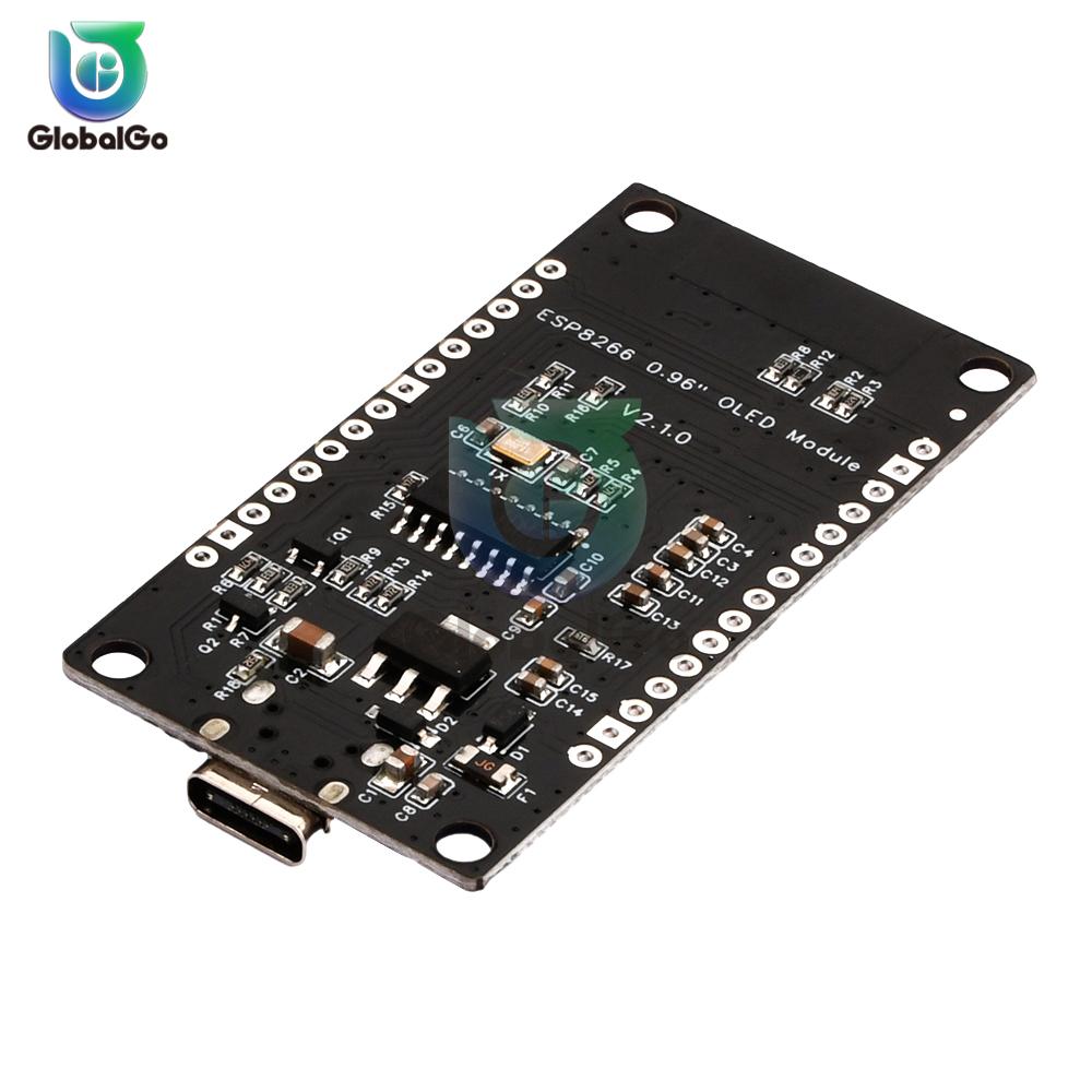 Плата разработки ESP8266 NodeMCU с 0,96-дюймовым OLED-дисплеем, CH-340, WiFi-модуль ESP-12E, Micro USB для Arduino/Micropython ESP8266