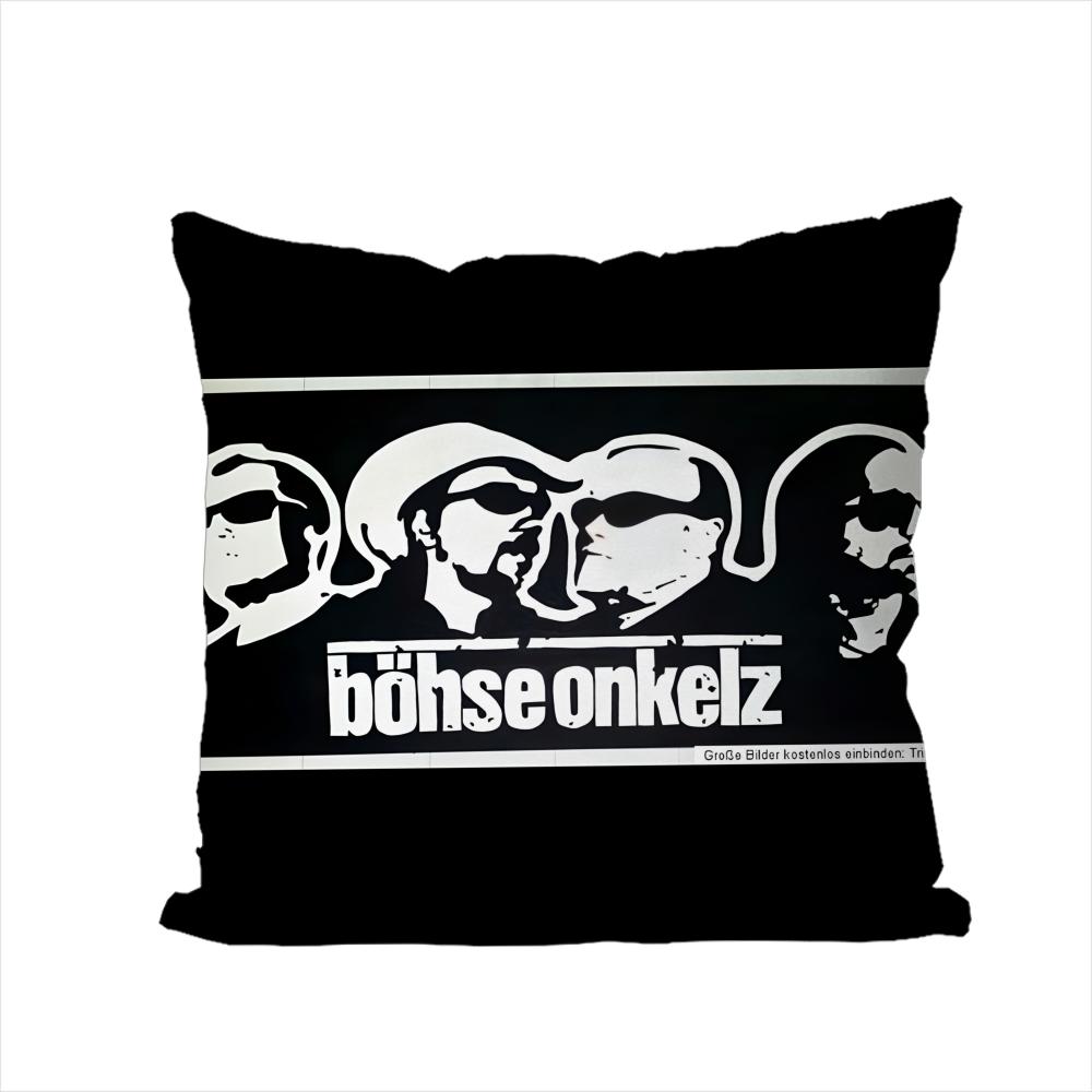 Band BBohse OOnkelz Pillow Case For Car Sofa Decorative Home Doublesided Print Plush Square Throw Pillow Cushion Cover