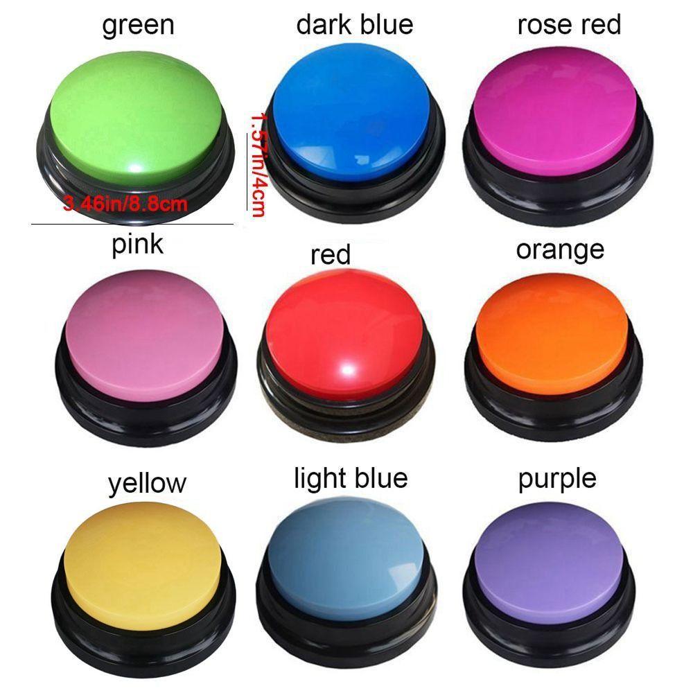 Noise Makers Voice Recording Sound Button Answering Buttons Dog Toys Talking Button Recording Toy