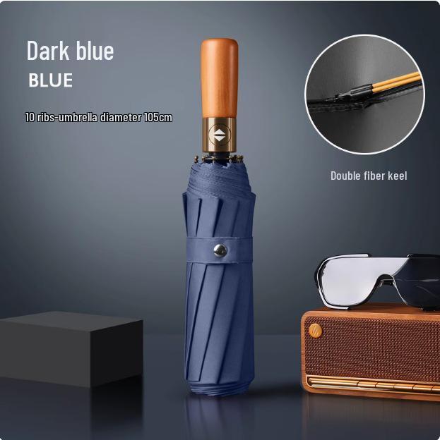 Пользовательский УФ Черный Клей Зонт от Солнца и Дождя – Женский Трехсложный Дизайн с Нанесением Логотипа.