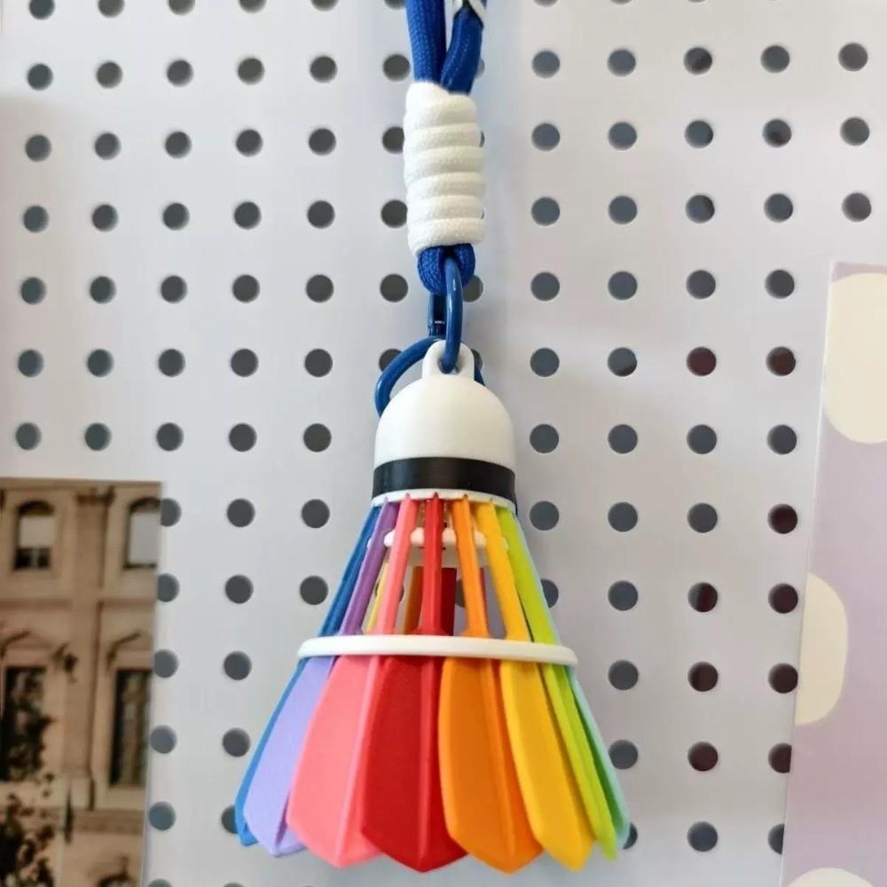 Funny Badminton Bag Pendant Creative 3D Printing Keyring Badminton Keychain Badminton Enthusiast