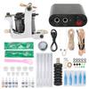 Coil Tattoo Machine Kit Clip Cord Foot Pedal Power Supply Practice Ink Novice Tattoo Machine Set