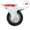 VidaXL 8 Pcs Swivel Castors 100 Mm