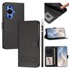 Happy Heart Pattern Magnetic Closure Vegan Leather Phone Case with Wrist Strap For Huawei Mate 60