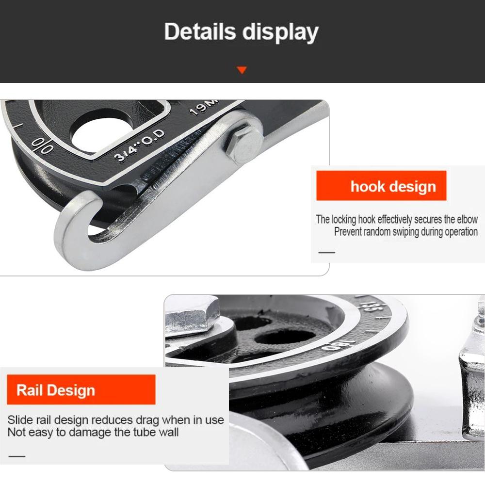 Ручной трубогиб для труб 7/8'' 22 мм наружного диаметра для медных труб/алюминиевых труб/тонкостенных железных труб/тонкостенных труб из нержавеющей стали