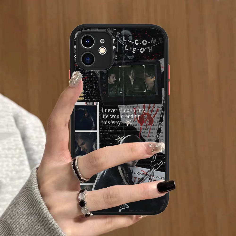 Чехол для телефона R-Resident E-Evil для IPhone 15 16 Pro Max 11 12 13 14 XS XR X Plus 16E, матовый, полупрозрачный