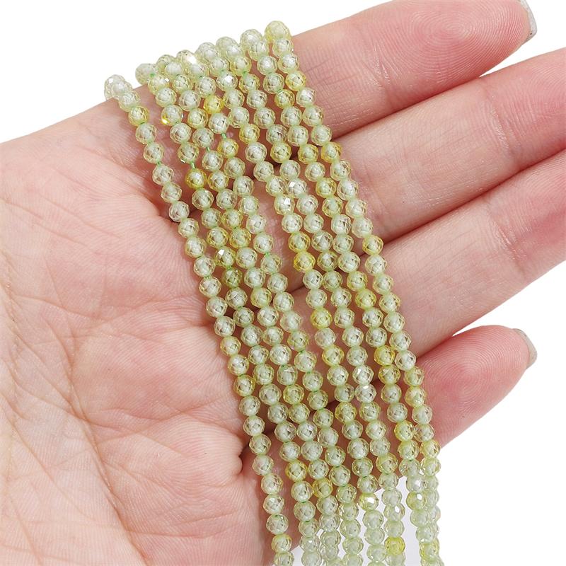 120 шт. Натуральные многоцветные цирконы огранки круглые бусины для изготовления ювелирных изделий своими руками, браслетов, серег