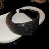 Face Wash Wide Edge Hairband Headwear Blingbling Hair Hoop Sweet Rhinestone Headband  Kids