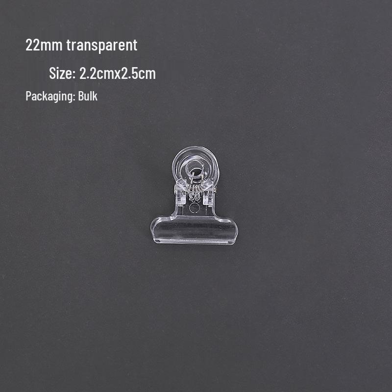 Большие белые прозрачные многофункциональные канцелярские зажимы с длинным хвостом