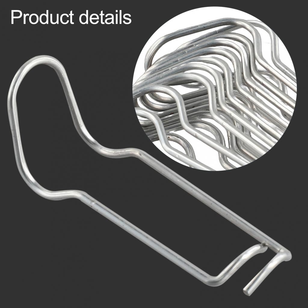 Садовая проволочная пряжка серебристая для поддержки цветов 10 шт пружинная сталь