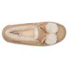 UGG Кожаные туфли на плоской подошве с бантом из помпона, женские туфли, песочного цвета 1138651-SAN