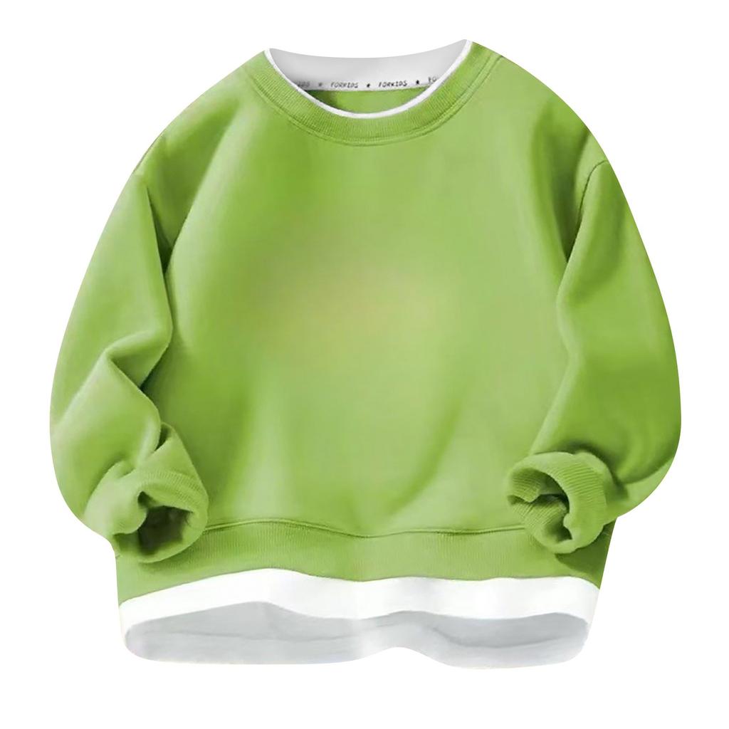 Толстовка с капюшоном из флиса для мальчиков и девочек, осенне-зимняя, средняя, детская, однотонная, теплая одежда, детский флисовый топ с капюшоном