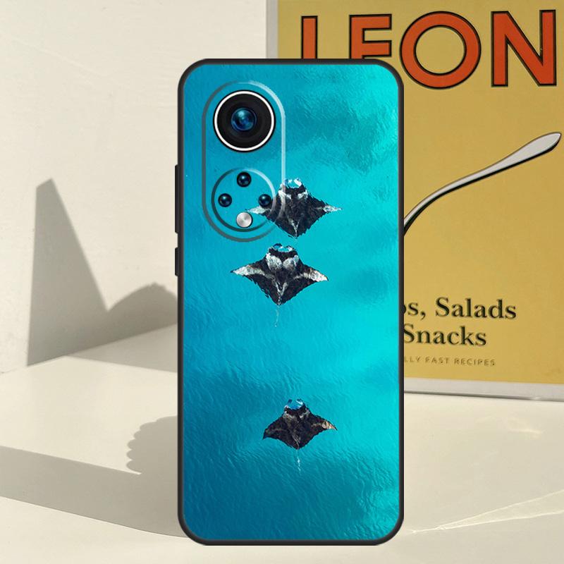 Чехол с изображением ската для Honor 200 Magic 7 5 6 Pro Honor X9c X9b X9a X8b X8a X8 X9 50 70 90 Lite Задняя крышка