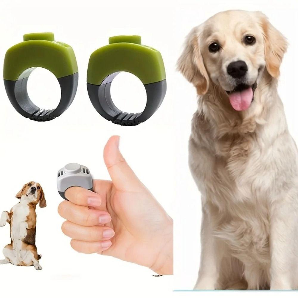 Behavioral Training Pet Training Clicker Clear Sound Finger Clickers Ring Clicker Pet Supplies