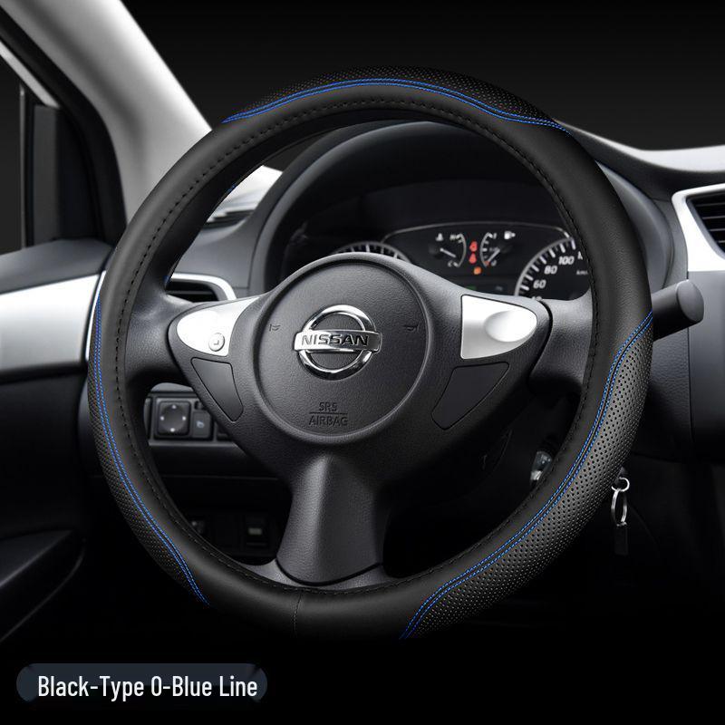 D0X Накладка на руль из натуральной кожи для Nissan Sylphy, Murano, старой Teana, Qashqai, Sunny, Livina, Tiida.