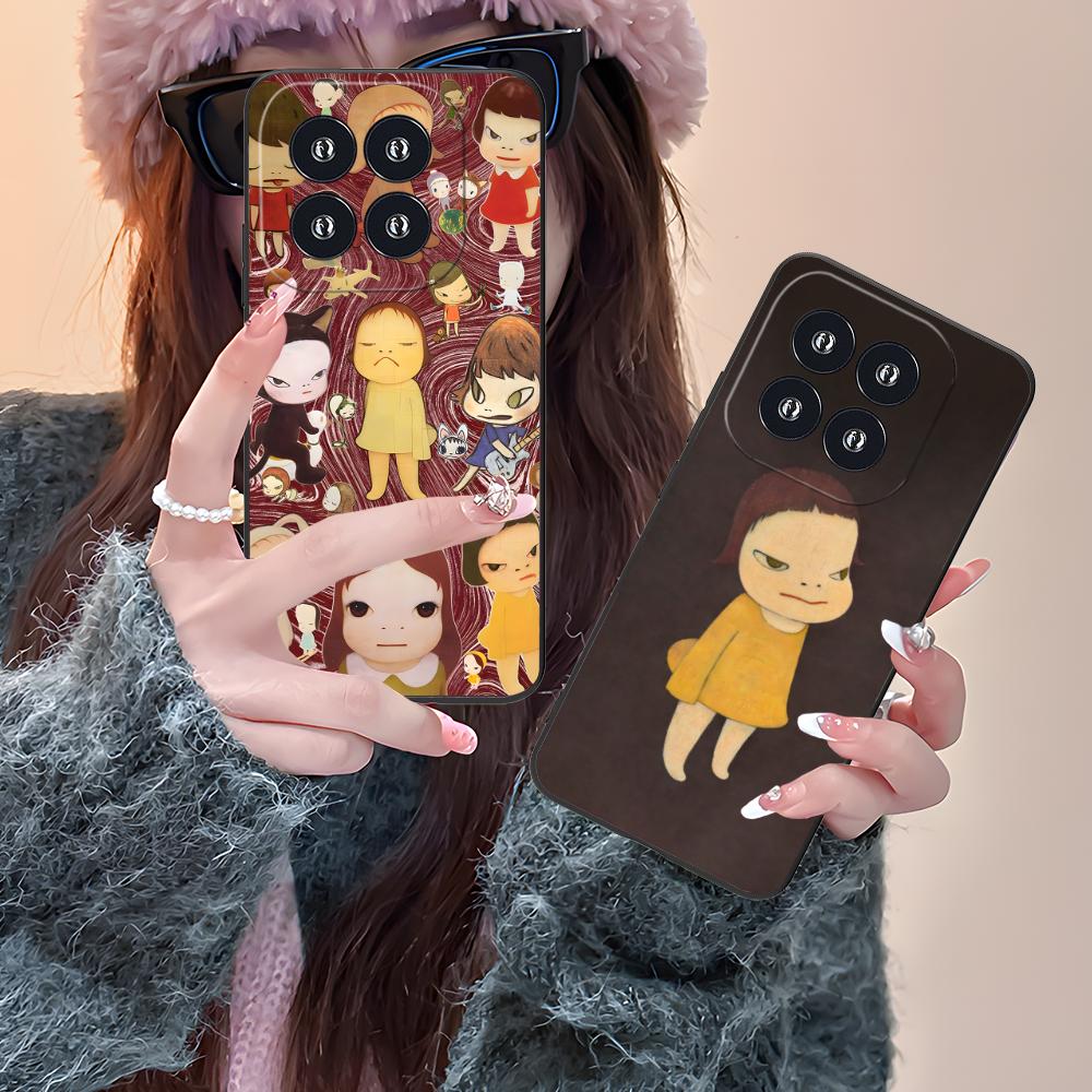 Anime Yoshitomo Nara Phone Case for Xiaomi 15 14 13 12 Mi 11 T Ultra Lite Pro S X 5G Colorful Printing Cover Smartphone Cover
