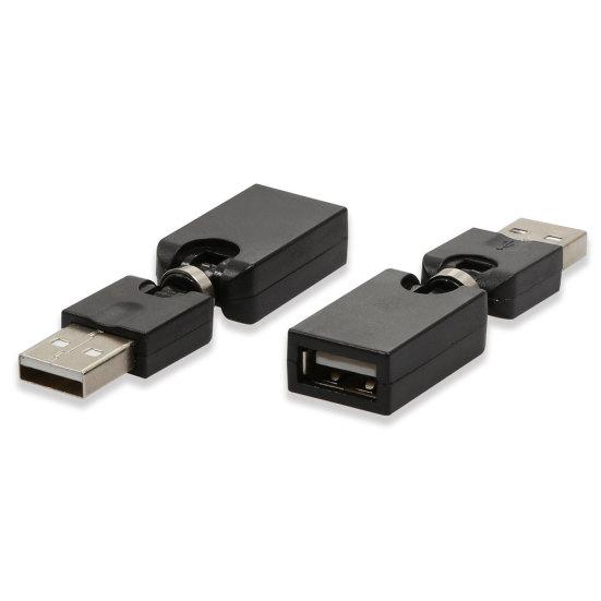Поворотный на 360° регулируемый угол USB 2.0 Кабель-адаптер «папа-мама»