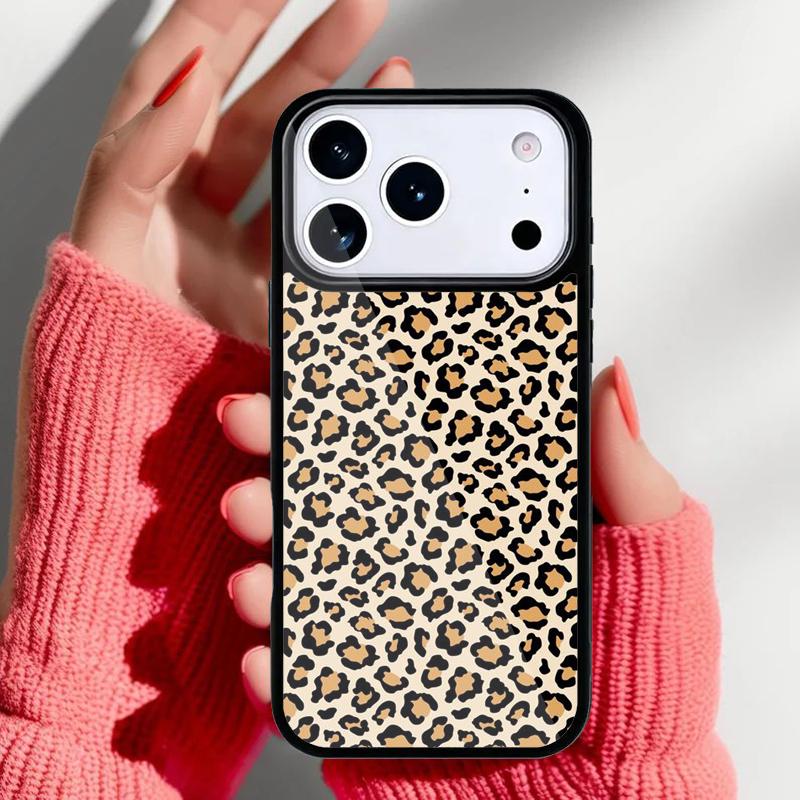 Модный леопардовый чехол для телефона iPhone 17 16 15 14 13 Pro Max Задняя крышка для 12 11 Pro Coque