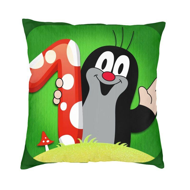 Cute Happy Mole Krtek Nordic Throw Pillow Covers Home Decorative D Printing Custom Cartoon Little Maulwurf Car Cushion Case