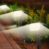 900LM солнечные светильники уличные водонепроницаемые 52LED 3 режима освещения садовый двор точечный светильник на солнечной батарее для наружного ландшафтного декора