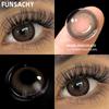 FUNSACHY 1pair Colorcon Colored Contact Lenses for Eyes Fashion Beauty Pupils Blue Lens Natural Cosmetic Makeup Lenses Yearly