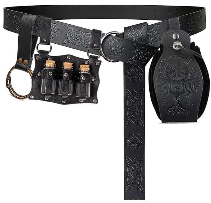 Embossed Belt Vintage Belt Stage Prop Costume Accessory
