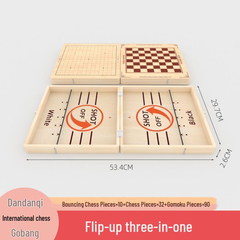 Cross-Border Bouncy Chess: Interactive Two-Player Parent-Child Board Game