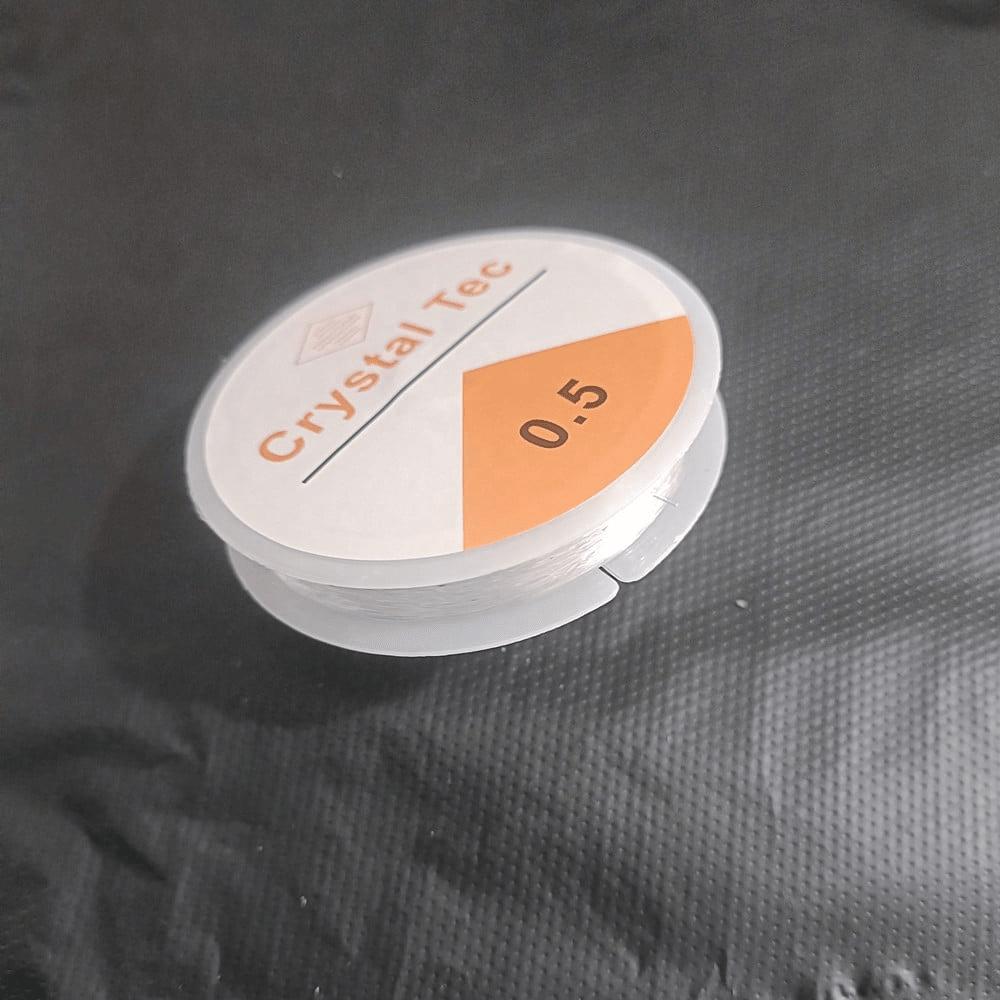 Glass Rope Handmade DIY Buddha Beads Jade String Jewelry Transparent Crystal Elastic Elastic Rope Glass Line for Wearing Crystal Beads Agate