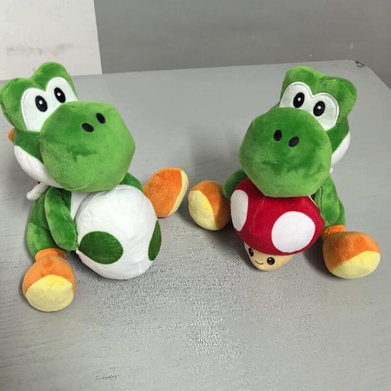 Kawaii Cute Standing Yoshis Plush Toy Super Marios Series Soft Stuffed Animal Doll Collectible Ornament Gift for Animie Funs