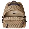 Gucci Logo Zip Closure Canvas Backpack Medium Men backpack Beige Ebony 824624-FAEHZ-9795