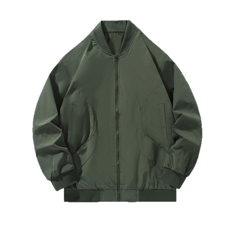 Baseball Collar Jacket Men and Women Spring and Autumn Couples Baseball Suit Loose Senior Sense of Workwear Jacket Youth Winter Fashion