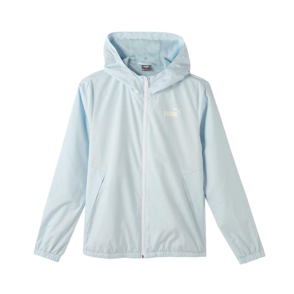 Puma Ess Fw25 Однотонная ветровка Спортивная куртка на молнии с капюшоном и длинными рукавами Женские куртки 672909-69