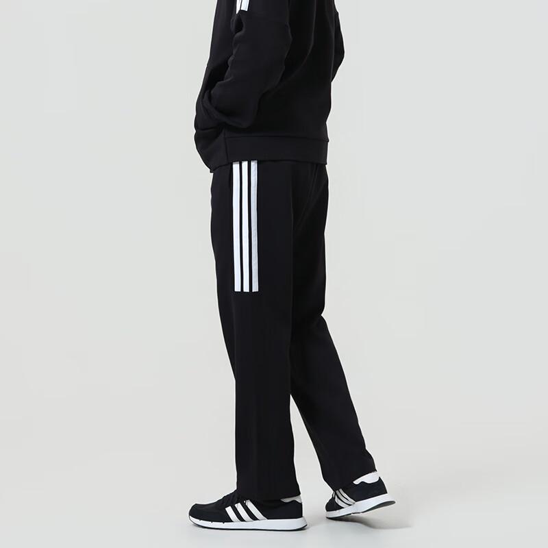 adidas Мужские спортивные штаны из смесовой хлопковой флисовой ткани