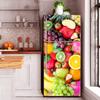 Geometric Pattern Wall Fridge Stickers For Dining Room Home Decoration Bricks Cup Cabinet Food Vinyl Art Wall Decal Refrigerator
