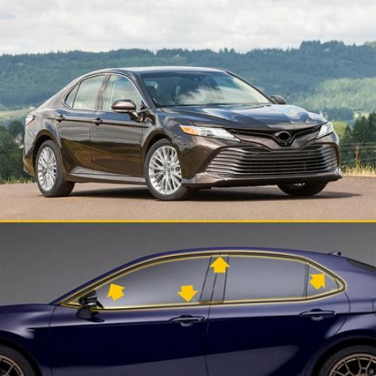 Хромированная накладка Blackout для 2018-24 Toyota Camry для отделки окон I