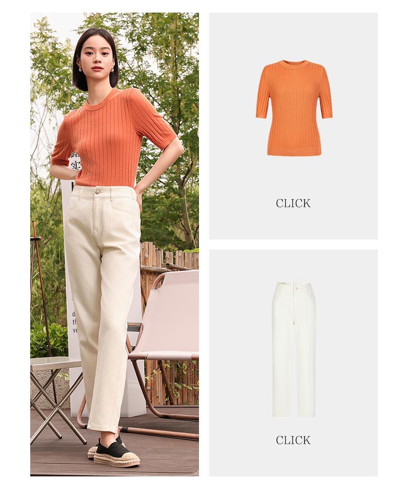 JZ Jiuzi Atmosphere Hot Diamond Bottom Knitted Shirt for Women Autumn