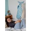 LIV HEART Body Pillow Premium Nemunemu Animals Kamukamuzu Jinbei the Whale Shark Size M Length Fluffy and Squishy (Total 52cm) 68841-62