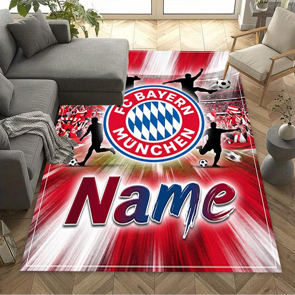 Bayern Munich Crest Artwork Floor Rug Office Rug Perfect for Bedrooms Study room Living Rooms Entryway Antislip Carpet Anime Office Decor