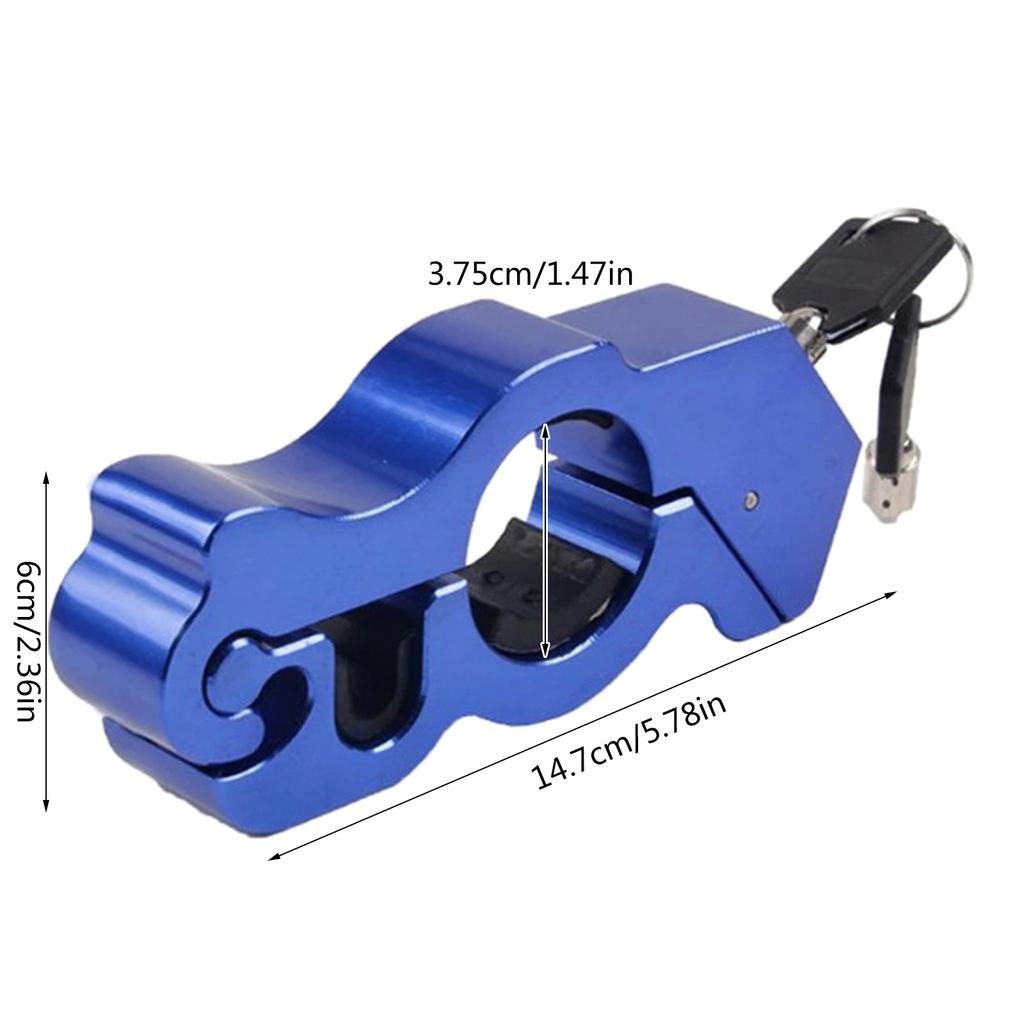 Motorcycle Handlebar Lock Grip Handlebar Brake Handle Lock Anti-Steal Lock Pull Rod for ATV Dirt Street Bikes Anti Theft