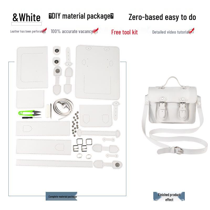 Набор для маленькой сумки кроссбоди Кембридж ручной работы: В комплекте вязальная спица, нитки и инструкция