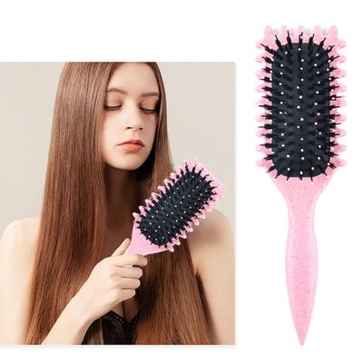 Yousheng Curl Defining Щетка для волос с мягкой щетиной для массажа кожи головы Женская расческа для вьющихся волос для укладки волос Расческа для девочек Парикмахерский инструмент
