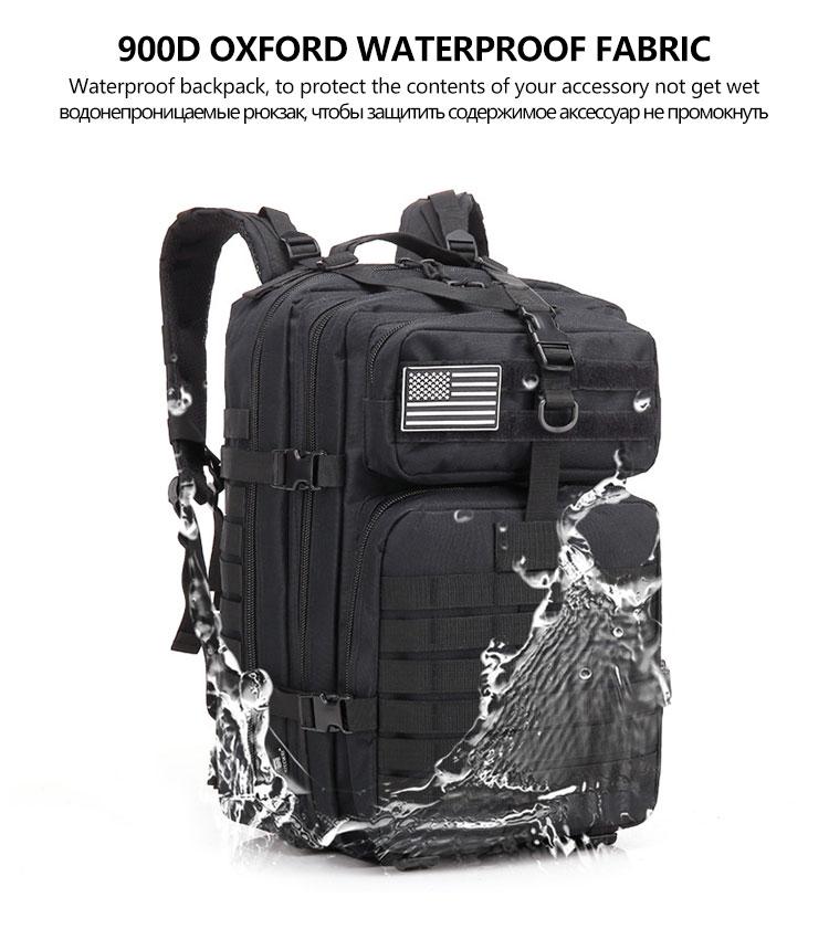 Tactical Backpack Men's Travel Large Capacity Rucksacks Men Waterproof Outdoor Sports Multi-functional Bags