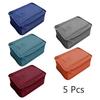 1/5pc Portable Foldable Shoe Storage Bag - Durable Fabric Travel Organizer with Multiple Compartments, Lightweight